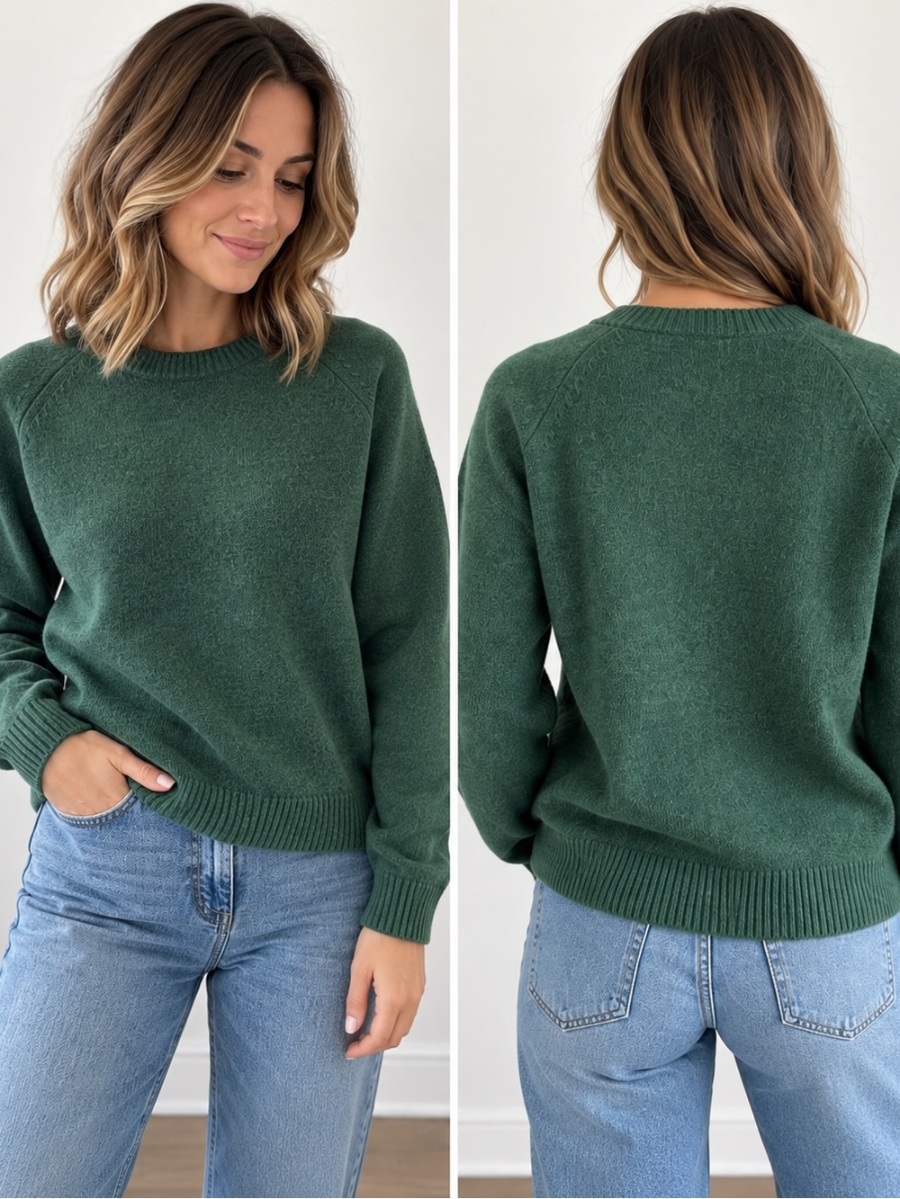 Uniqlo Forest Green Crewneck Sweater